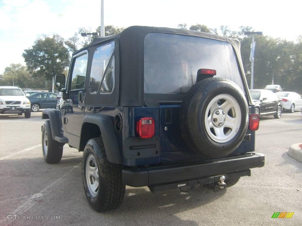 2004 Wrangler X 4x4 - Patriot Blue Pearl / Dark Slate Gray photo #5