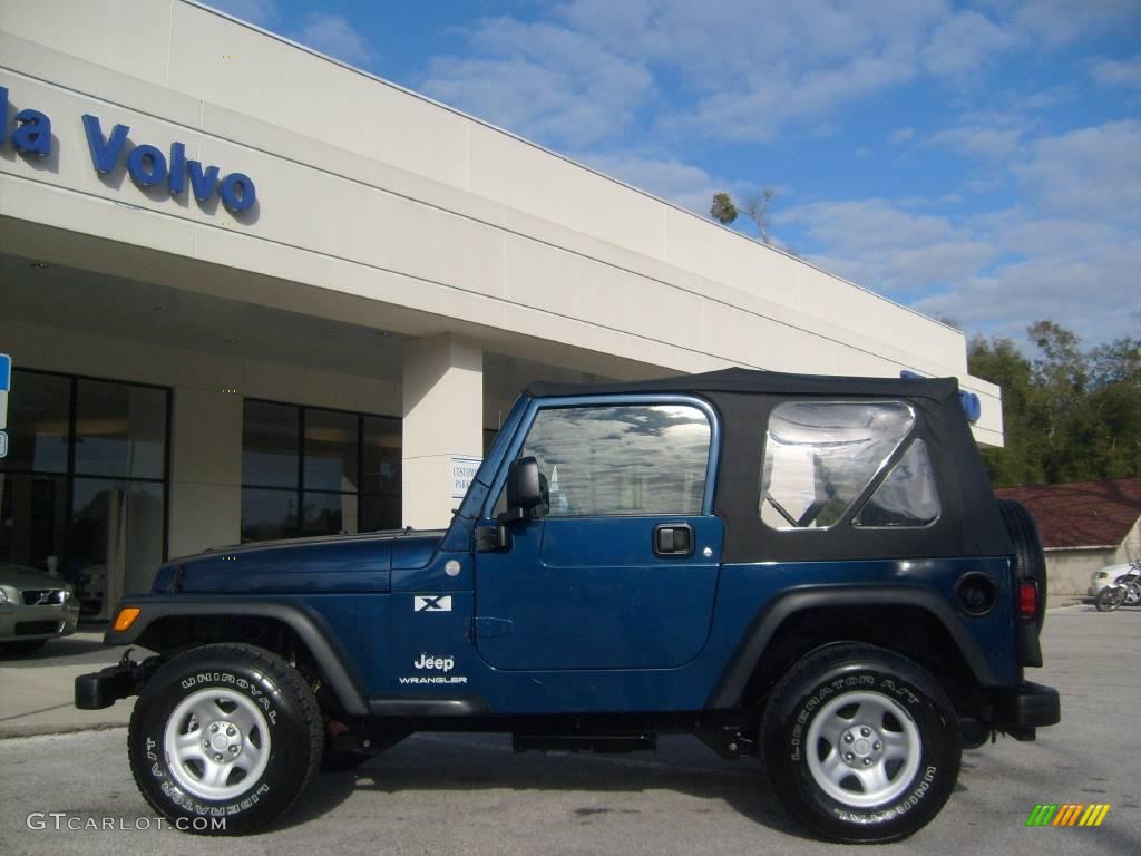 2004 Wrangler X 4x4 - Patriot Blue Pearl / Dark Slate Gray photo #6