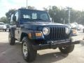 2004 Patriot Blue Pearl Jeep Wrangler X 4x4  photo #9