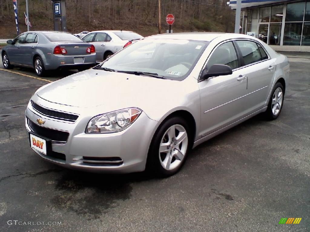 2009 Malibu LS Sedan - Silver Ice Metallic / Titanium photo #1