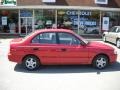 2000 Chili Red Hyundai Accent GL Sedan  photo #2