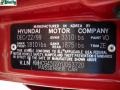 2000 Chili Red Hyundai Accent GL Sedan  photo #10