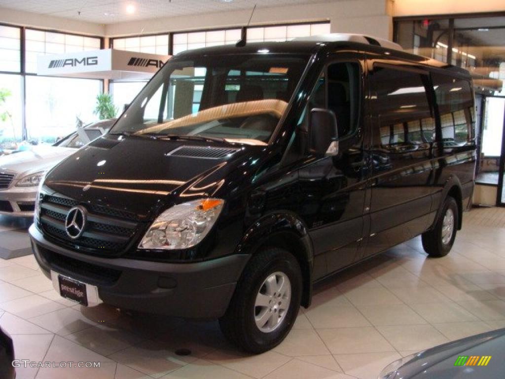 2010 Sprinter 2500 Passenger Van - Black / Black photo #2