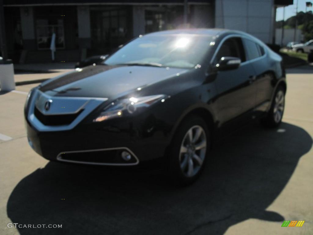 2010 ZDX AWD - Crystal Black Pearl / Ebony photo #1