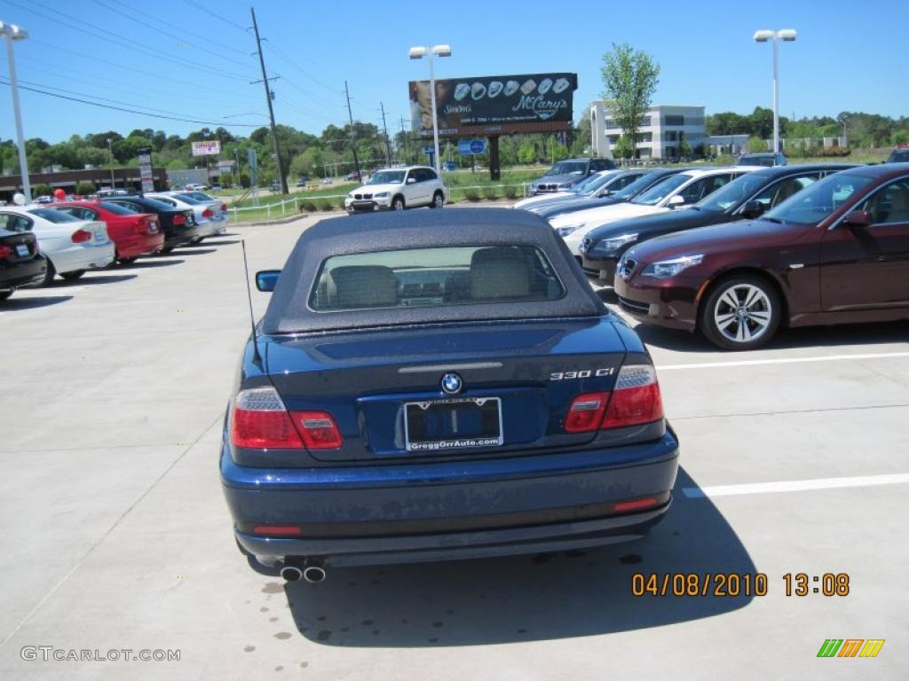 2006 3 Series 330i Convertible - Mystic Blue Metallic / Beige photo #5