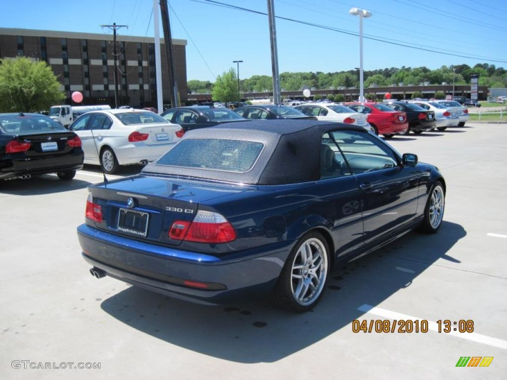 2006 3 Series 330i Convertible - Mystic Blue Metallic / Beige photo #6