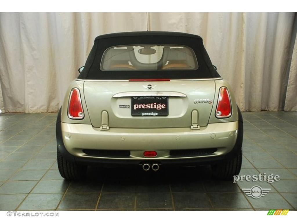 2007 Cooper S Convertible Sidewalk Edition - Sparkling Silver Metallic / Lounge Malt Brown photo #3