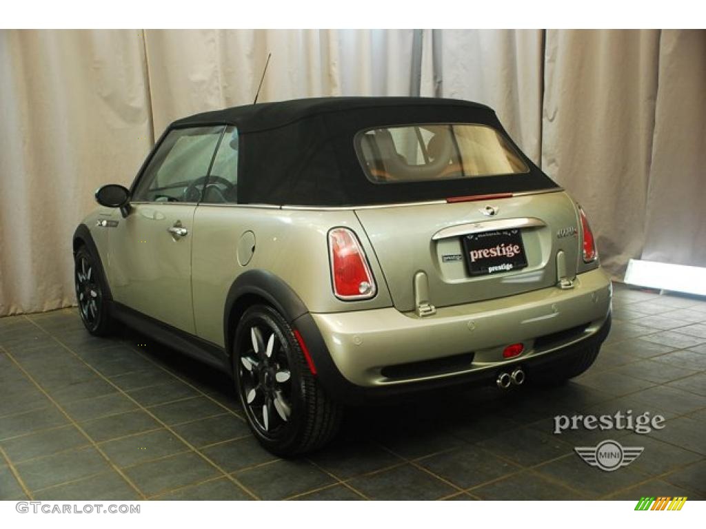 2007 Cooper S Convertible Sidewalk Edition - Sparkling Silver Metallic / Lounge Malt Brown photo #4