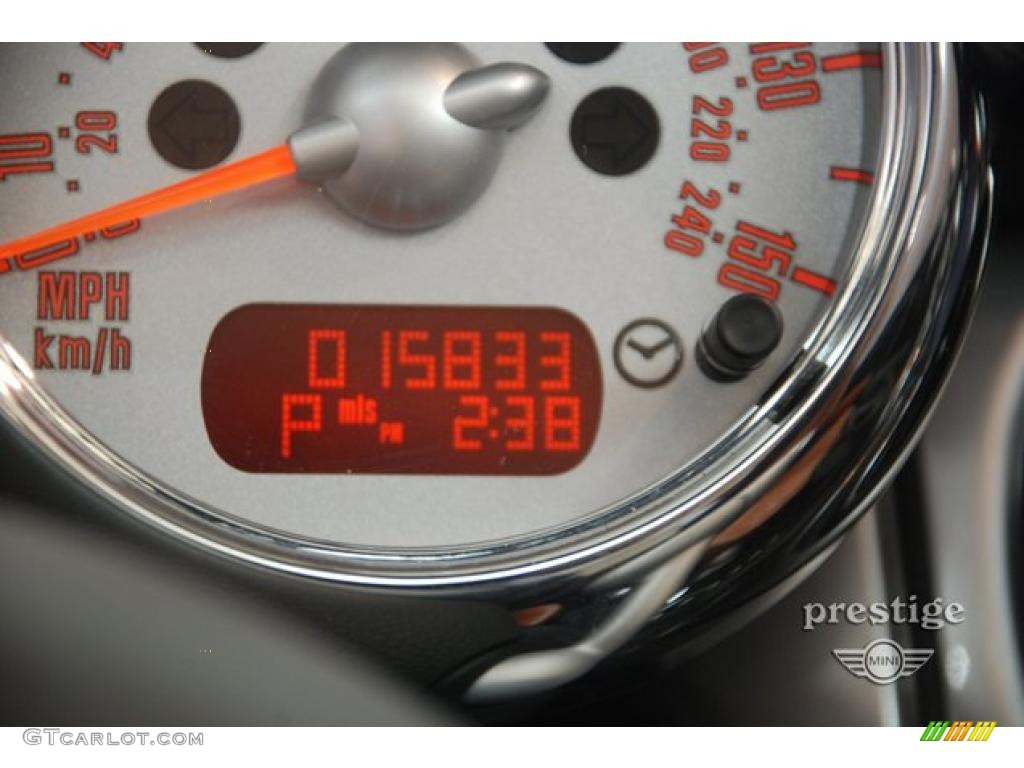 2008 Cooper S Convertible Sidewalk Edition - White Silver Metallic / Malt Brown English Leather photo #16