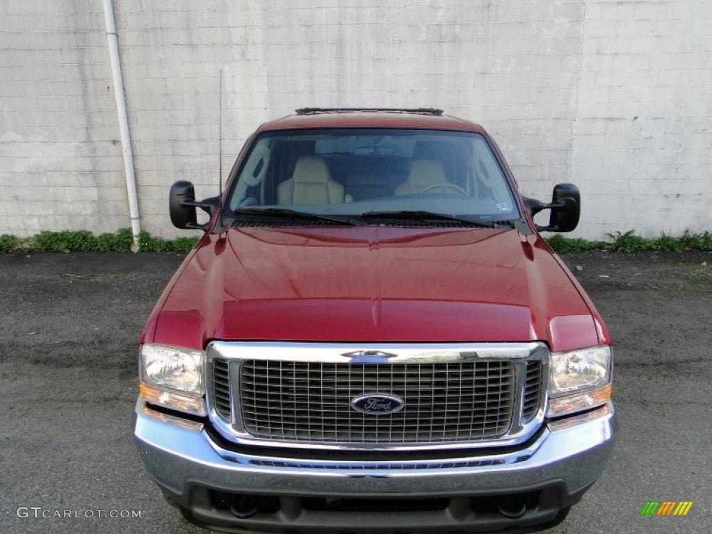2003 Excursion XLT 4x4 - Red Fire Metallic / Medium Parchment photo #5