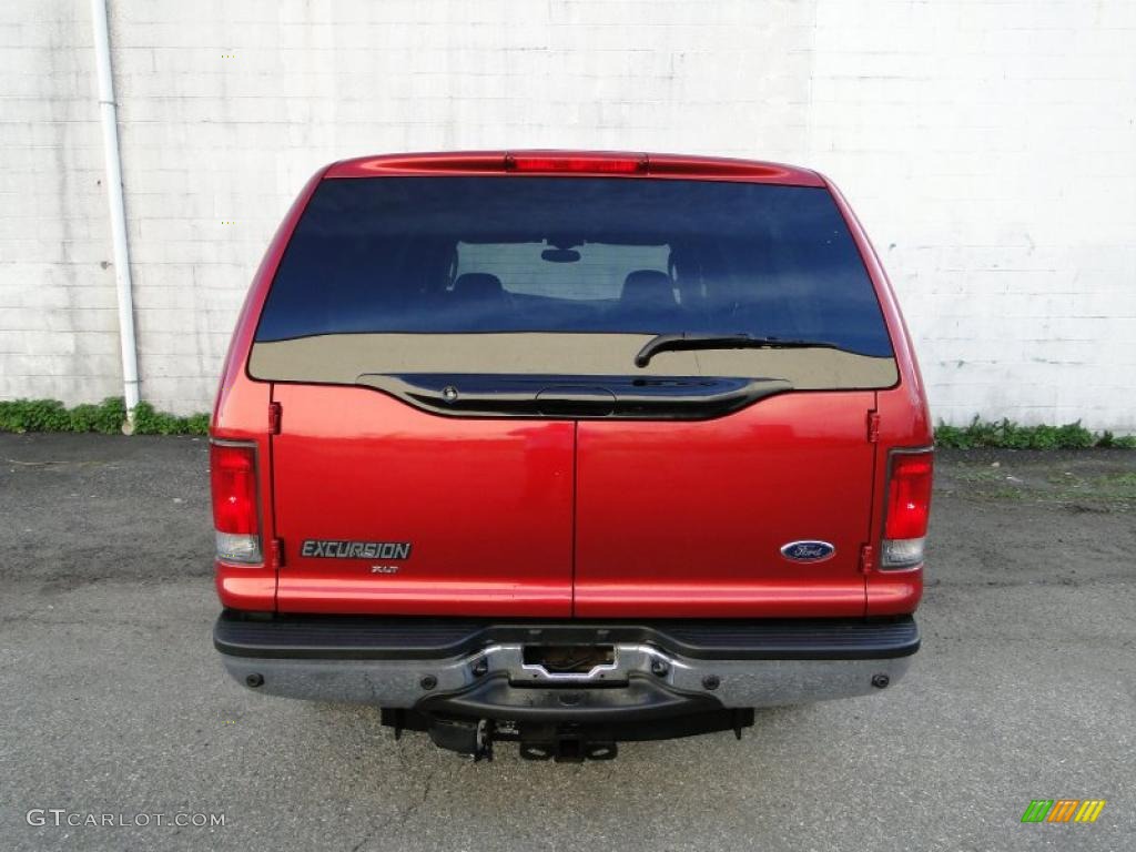 2003 Excursion XLT 4x4 - Red Fire Metallic / Medium Parchment photo #8