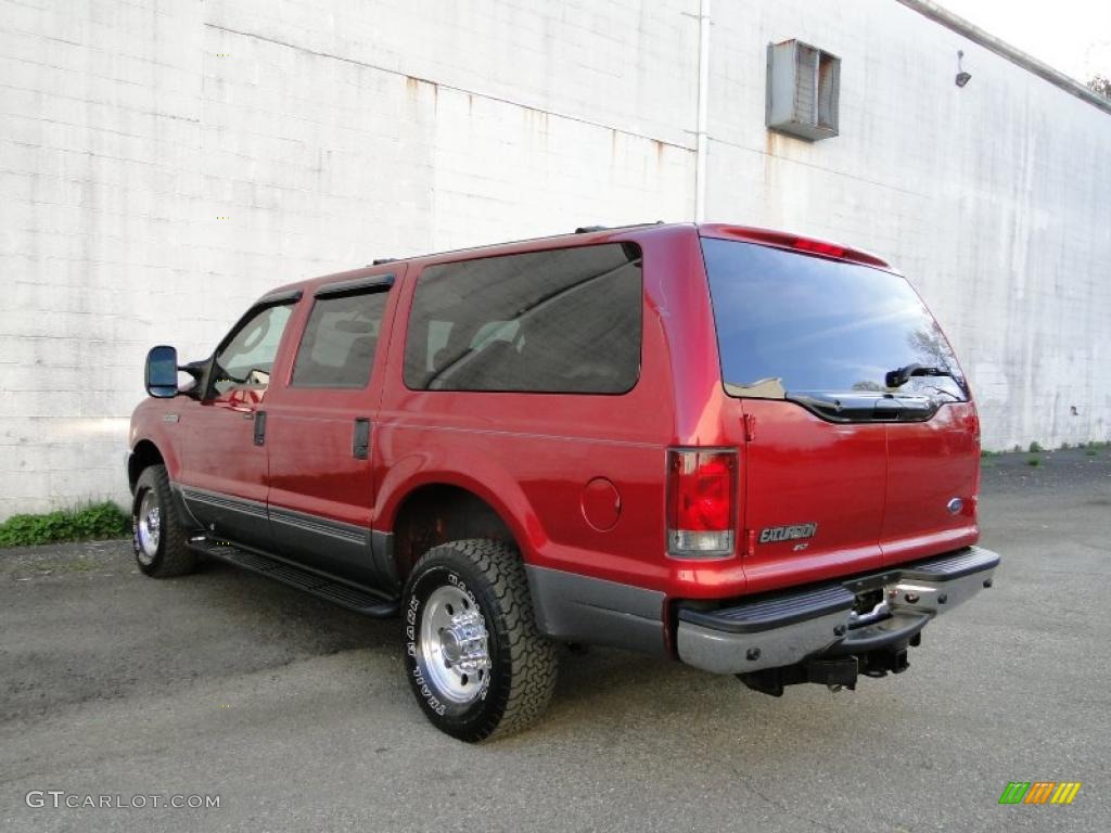 2003 Excursion XLT 4x4 - Red Fire Metallic / Medium Parchment photo #9