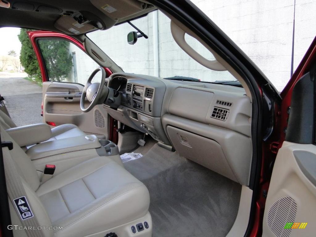 2003 Excursion XLT 4x4 - Red Fire Metallic / Medium Parchment photo #25
