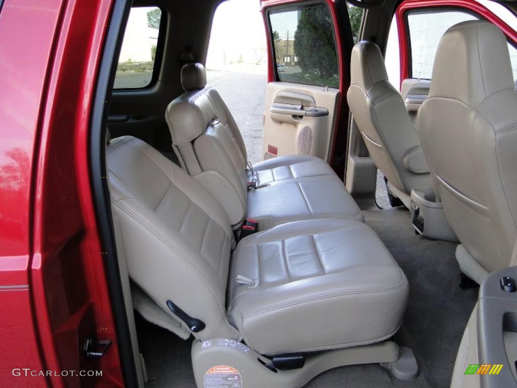 2003 Excursion XLT 4x4 - Red Fire Metallic / Medium Parchment photo #28