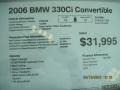 2006 Silver Grey Metallic BMW 3 Series 330i Convertible  photo #15