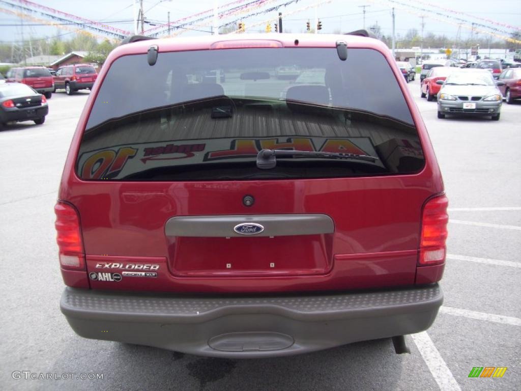 2003 Explorer Sport XLS - Redfire Metallic / Midnight Gray photo #15