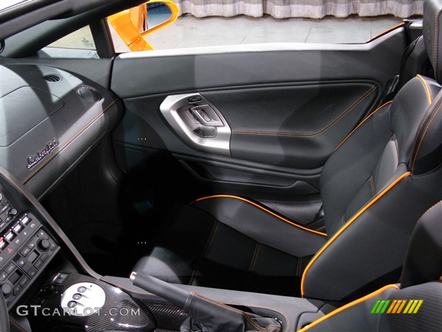 2008 Gallardo Spyder E-Gear - Arancio Borealis / Black photo #10