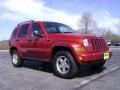 2005 Inferno Red Crystal Pearl Jeep Liberty Renegade 4x4  photo #9