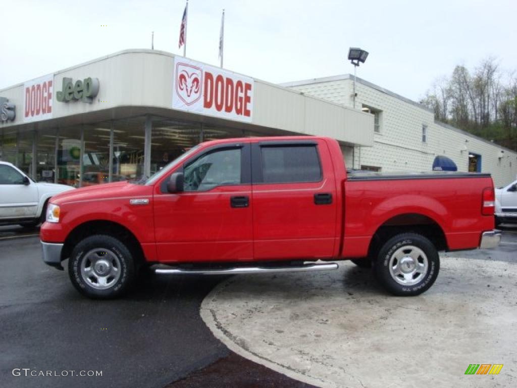 Bright Red Ford F150