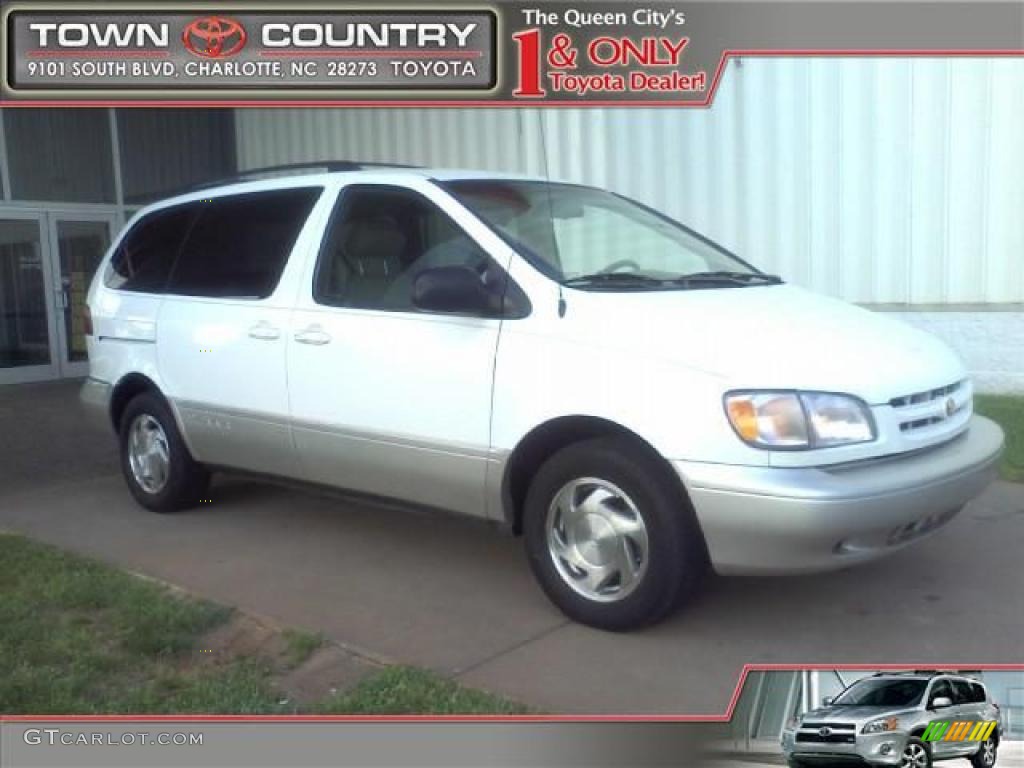 1999 Sienna XLE - Super White / Oak Beige photo #1