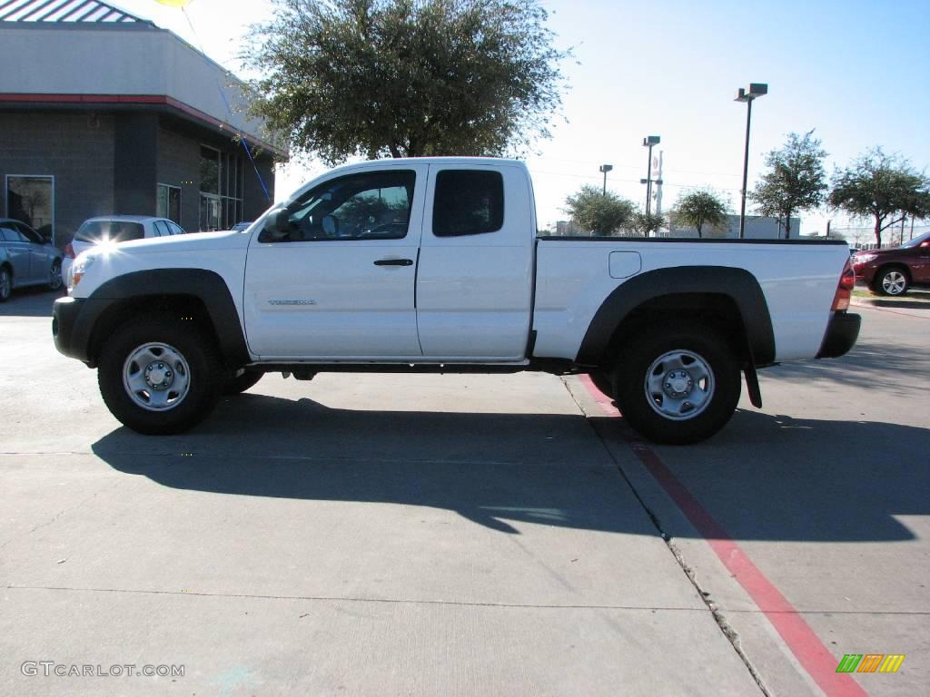 2006 Tacoma Access Cab 4x4 - Super White / Taupe photo #4