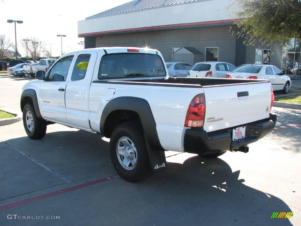 2006 Tacoma Access Cab 4x4 - Super White / Taupe photo #5