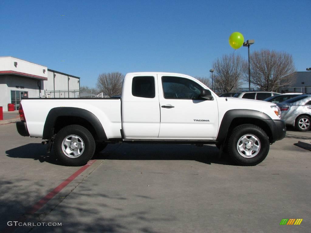 2006 Tacoma Access Cab 4x4 - Super White / Taupe photo #7