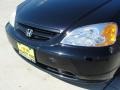 2001 Nighthawk Black Pearl Honda Civic EX Coupe  photo #11