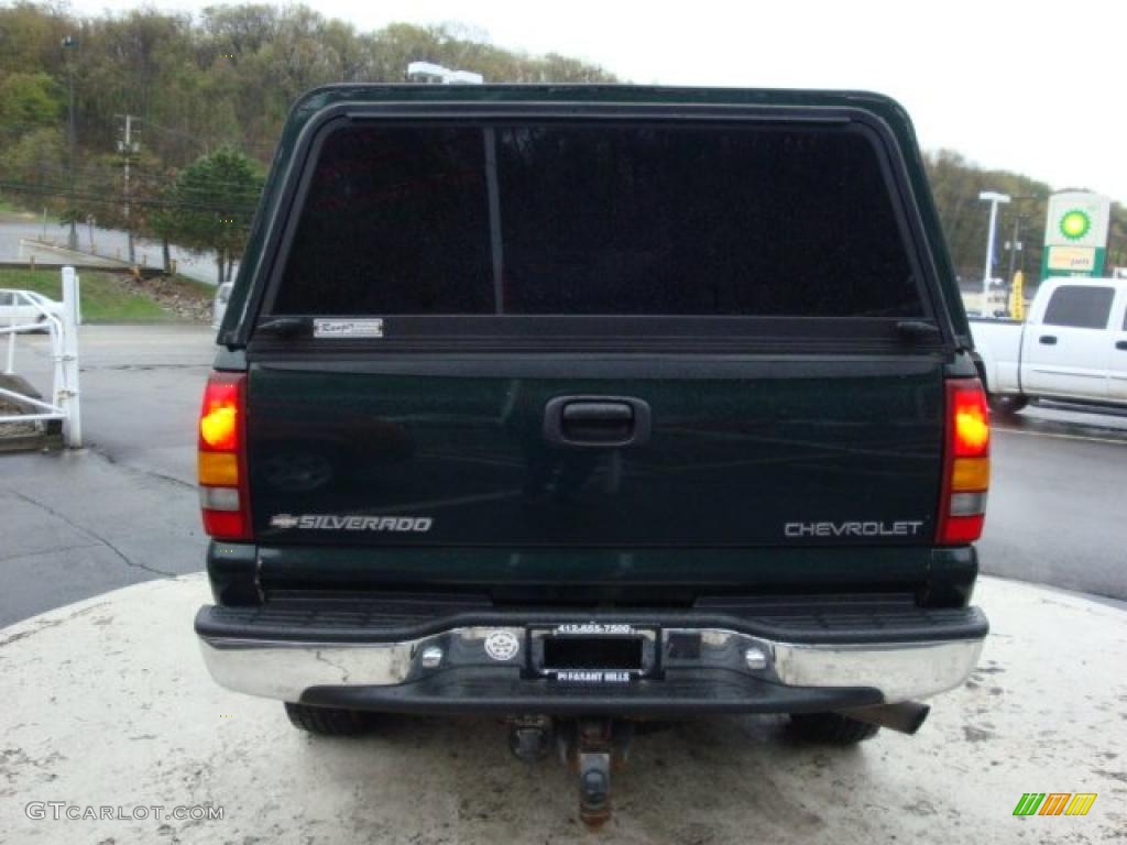 2001 Silverado 2500HD LS Crew Cab 4x4 - Forest Green Metallic / Tan photo #3