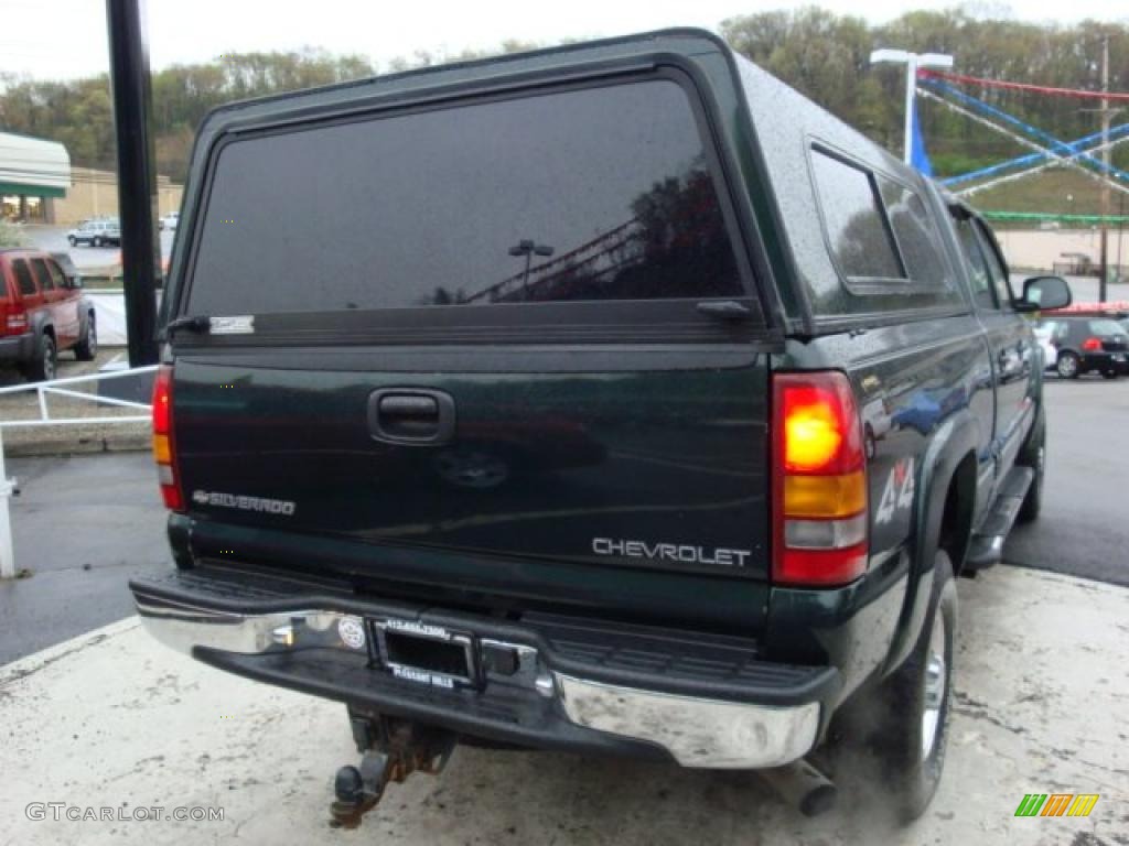 2001 Silverado 2500HD LS Crew Cab 4x4 - Forest Green Metallic / Tan photo #4