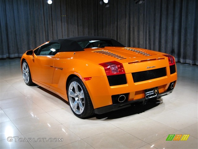 2008 Gallardo Spyder E-Gear - Arancio Borealis / Black photo #16