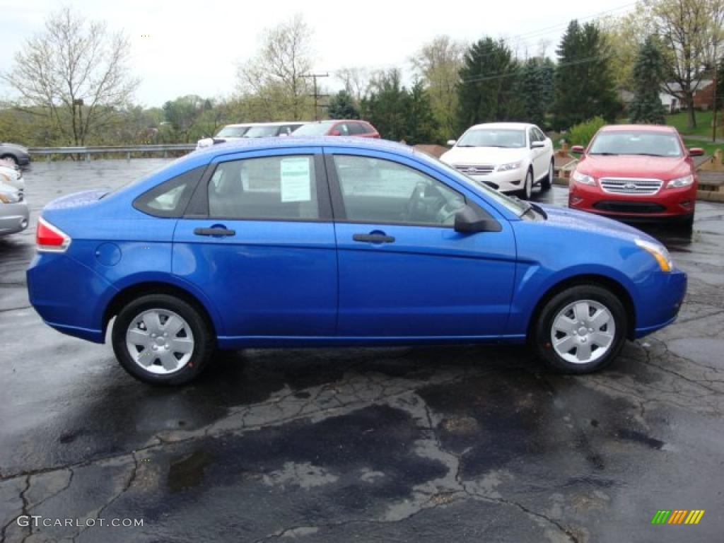 2010 Focus S Sedan - Blue Flame Metallic / Medium Stone photo #2