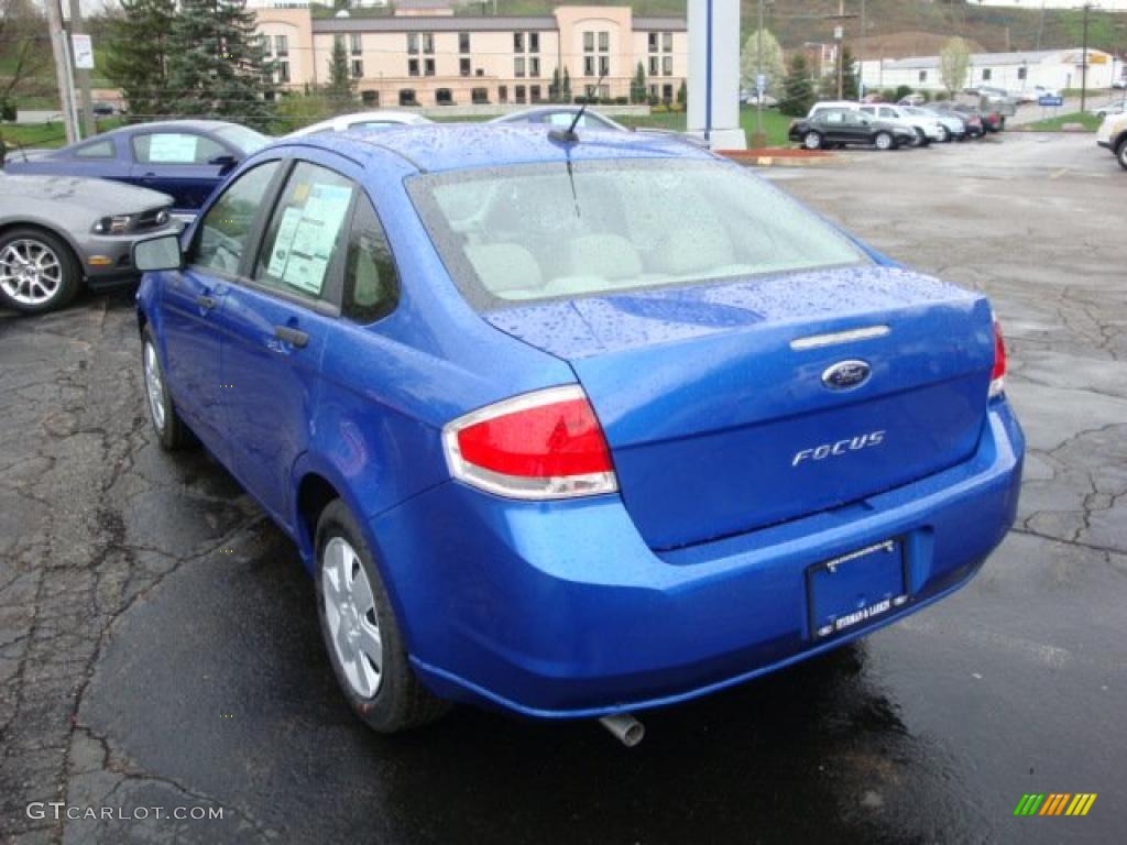2010 Focus S Sedan - Blue Flame Metallic / Medium Stone photo #5