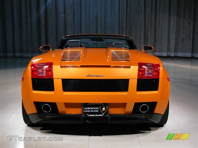 2008 Gallardo Spyder E-Gear - Arancio Borealis / Black photo #17