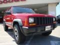 1998 Bright Red Jeep Cherokee Sport 4x4  photo #1