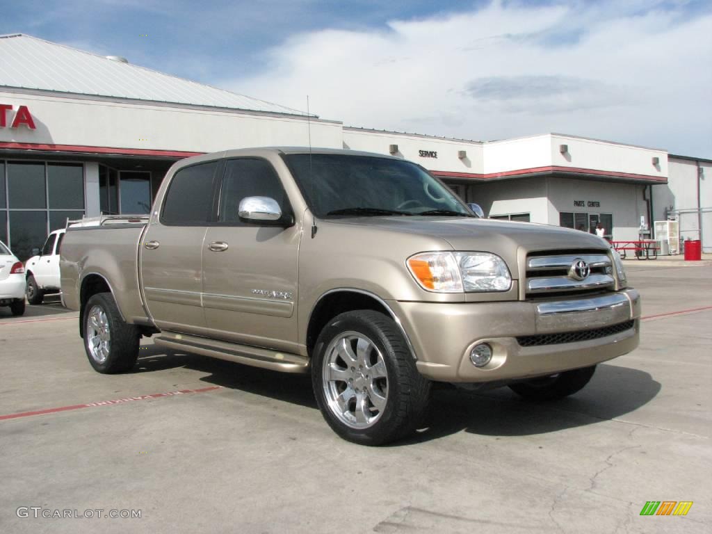 2006 Tundra SR5 Double Cab - Desert Sand Mica / Light Charcoal photo #1