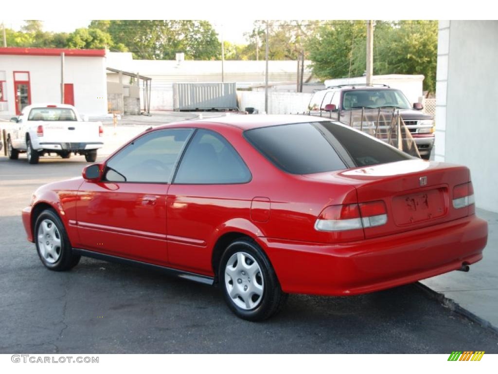 2000 Civic EX Coupe - Milano Red / Dark Gray photo #6