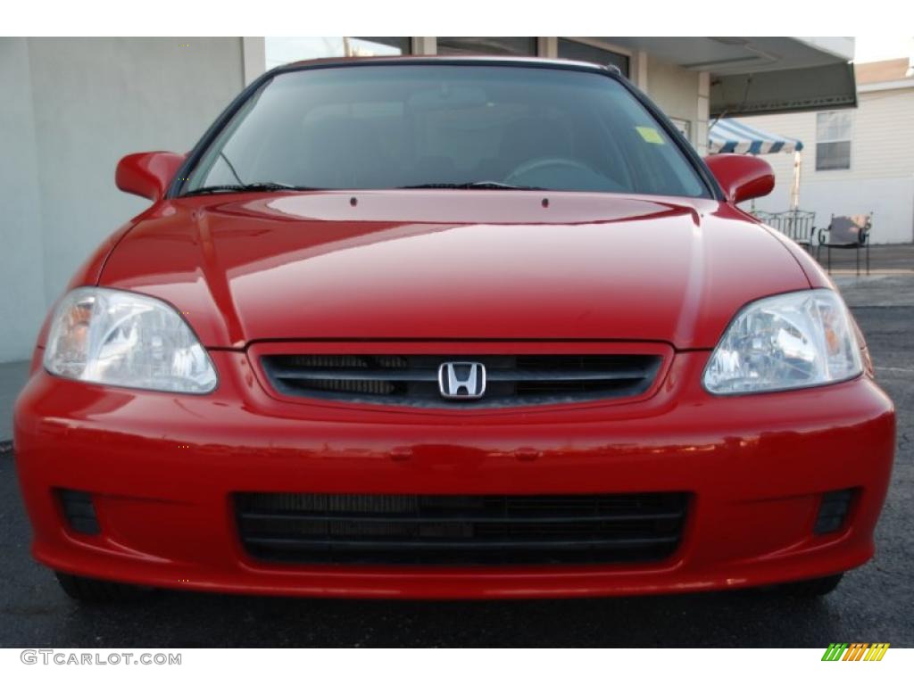 2000 Civic EX Coupe - Milano Red / Dark Gray photo #10