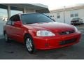 2000 Milano Red Honda Civic EX Coupe  photo #12