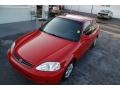 2000 Milano Red Honda Civic EX Coupe  photo #13