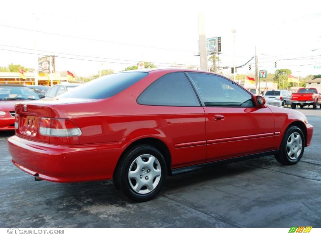 2000 Civic EX Coupe - Milano Red / Dark Gray photo #15
