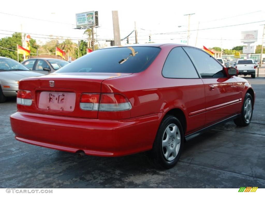 2000 Civic EX Coupe - Milano Red / Dark Gray photo #18
