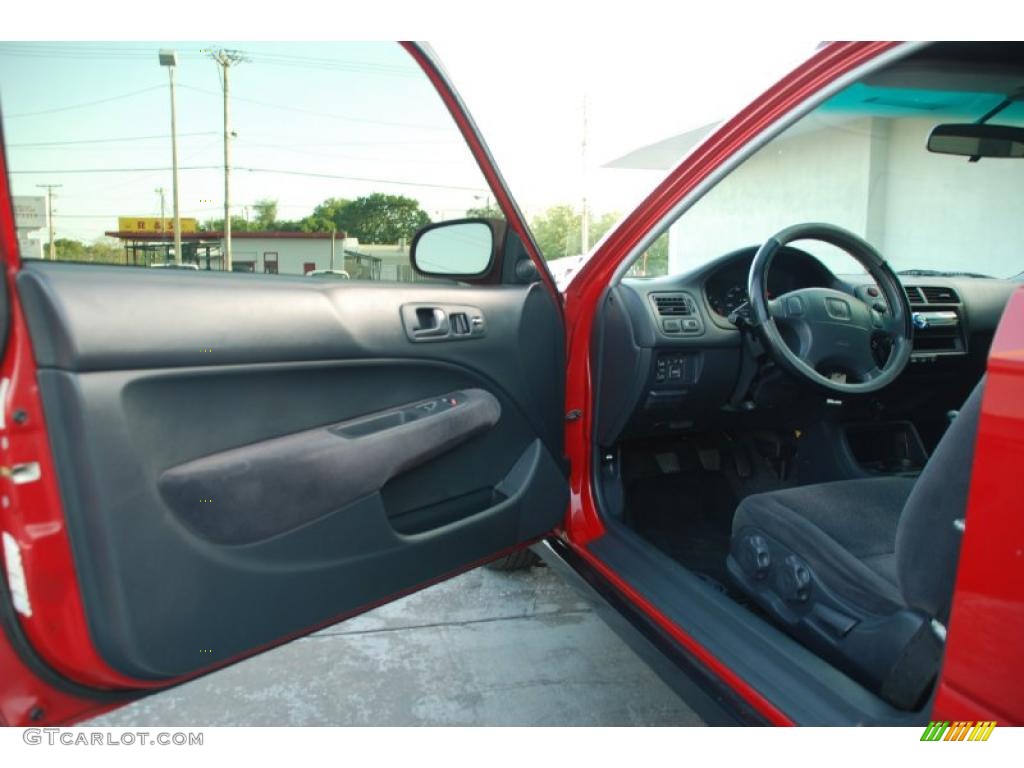2000 Civic EX Coupe - Milano Red / Dark Gray photo #23