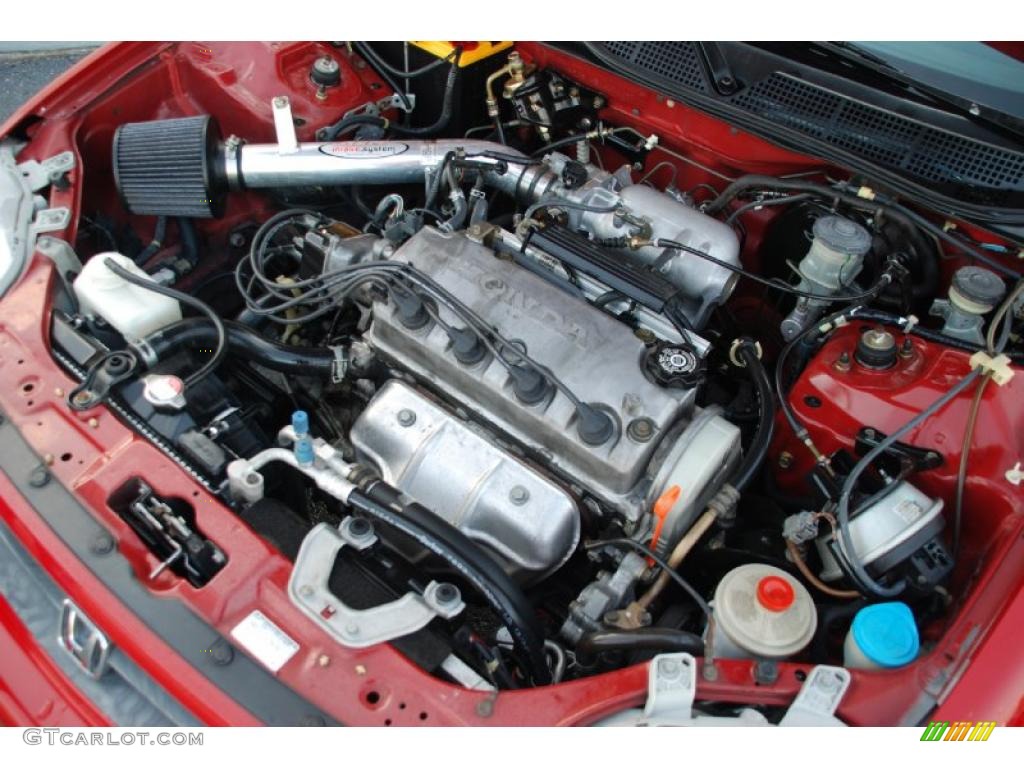 2000 Civic EX Coupe - Milano Red / Dark Gray photo #37
