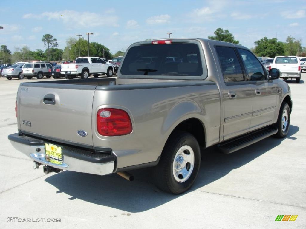 2003 F150 XLT SuperCrew - Arizona Beige Metallic / Medium Parchment Beige photo #3