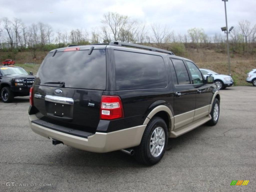 2009 Expedition EL Eddie Bauer 4x4 - Black / Camel photo #3