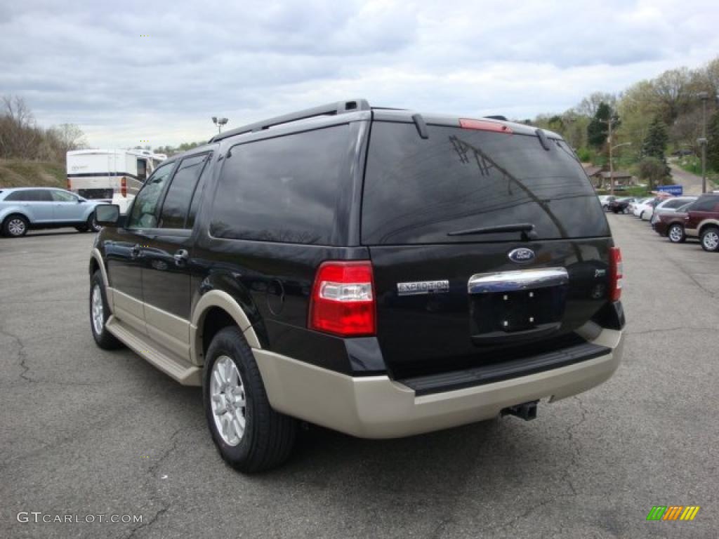2009 Expedition EL Eddie Bauer 4x4 - Black / Camel photo #5