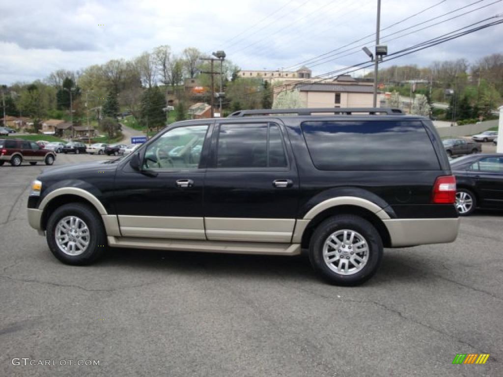 2009 Expedition EL Eddie Bauer 4x4 - Black / Camel photo #6