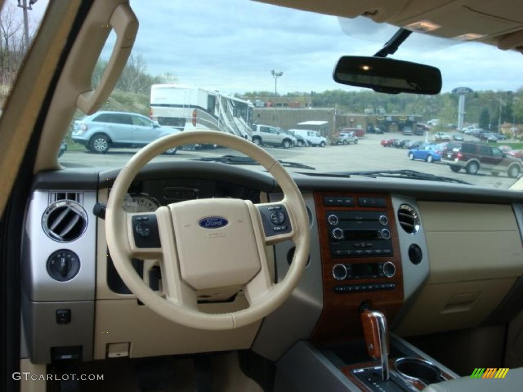 2009 Expedition EL Eddie Bauer 4x4 - Black / Camel photo #14