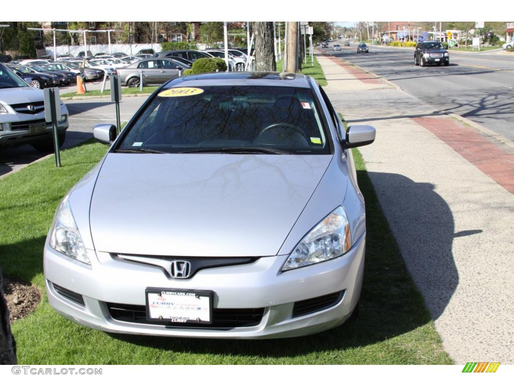 2003 Accord EX Coupe - Satin Silver Metallic / Black photo #3